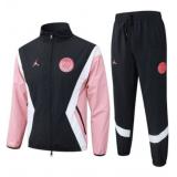 Chándal PSG 2025/26 (Black With Pink Long Zipper)